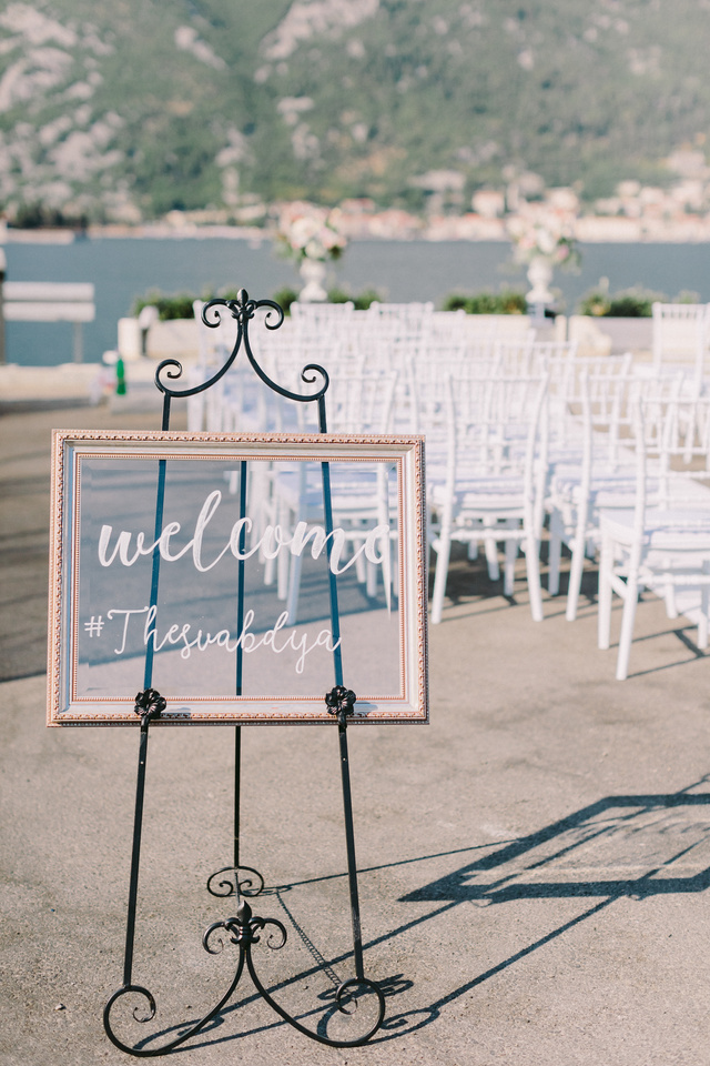 Welcome Signboard at Wedding Ceremony Area